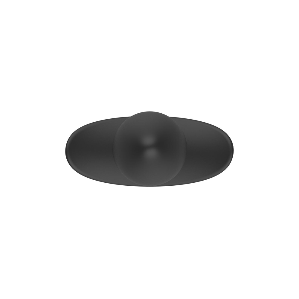 Черная анальная вибропробка Anal Vibrator с пультом ДУ - 13,5 см. (Цвет: черный)