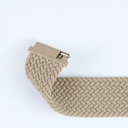 Эластичный ремешок серого цвета (Beige) от Dux Ducis для смарт часов Samsung Galaxy Watch 45 и 46мм (размер крепления 22мм), серия Strap (Mixture Pro Series)