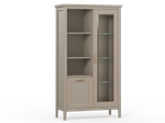КЛАССИК шкаф REG1W1D с подсветкой (Глиняный серый)
