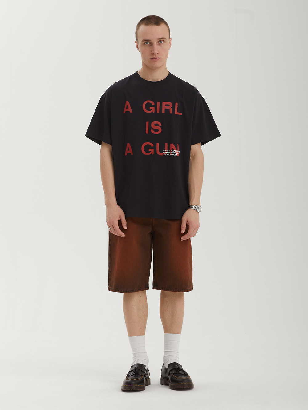Мужская Футболка Girl Is A Gun