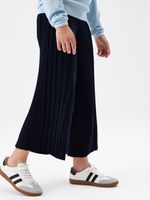 Кюлоты плиссированные широкие для девочки
