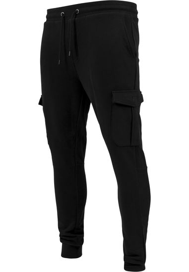 Брюки URBAN CLASSICS Fitted Cargo Sweatpants (Black)