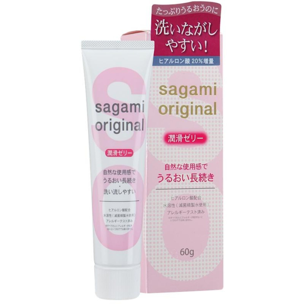 Гель-смазка Sagami Original на водной основе с гиалуроновой кислотой 60 мл.