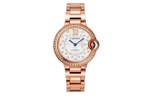 CARTIER Blue Balloon Collection Automatic Mechanical Movement 30m Water Resistance Unisex Watch 33mm Gold Dial