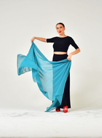 Шаль для восточных танцев Dance Every Wear SM7907 155, морская волна