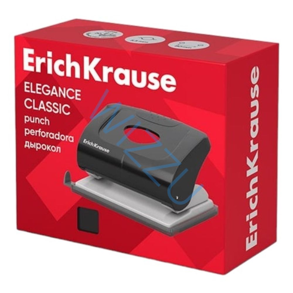 Дырокол ErichKrause Elegance Classic до 10 листов ассорти (в коробке по 1шт) Арт.15130