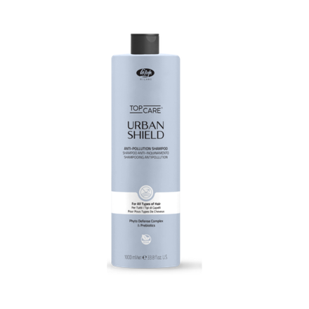Шампунь против загрязнений для всех типов волос - Lisap Urban Shield Anti-Pollution Shampoo 1000 мл