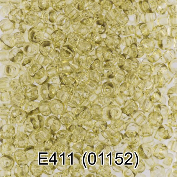 Бисер Gamma 10/0 (2.3 мм), 50 г, E411 св.салатовый, 01152, круглый 5
