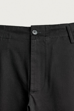 ZARA БРЮКИ ЧИНОС RELAXED FIT СО СКЛАДКАМИ, ЧЕРНЫЙ