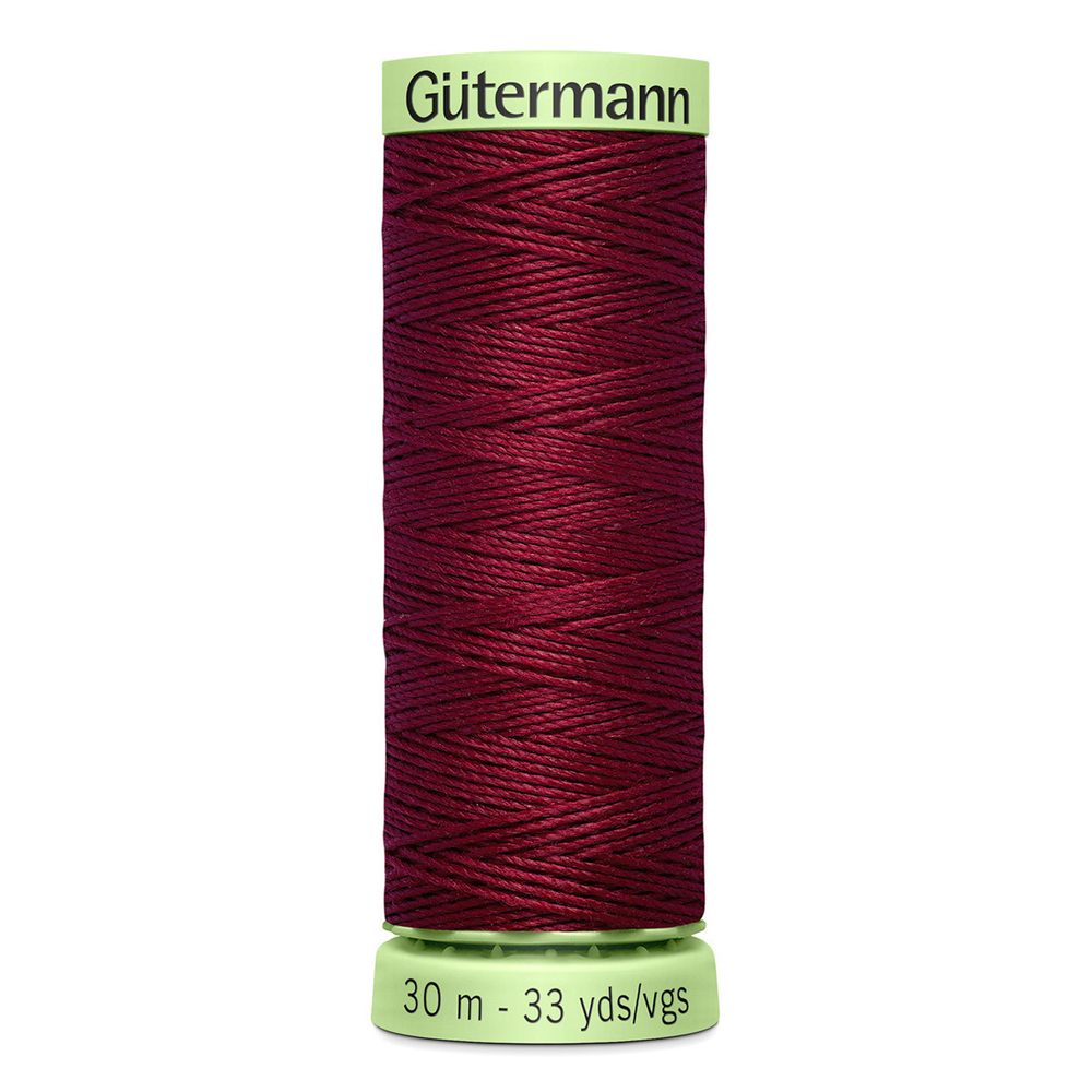 Нить Top Stitch 30/30 м для декоративной отстрочки, Gutermann, 368 бордо