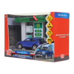 Игровой набор Автозаправочная станция+ машинка Mercedes-Benz, 21см. свет-звук, коробка OILSTA-22PLGLE-G