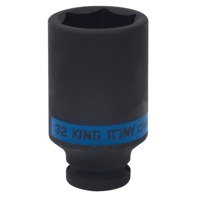 KING TONY (443532M) Головка торцевая ударная глубокая шестигранная 1/2", 32 мм