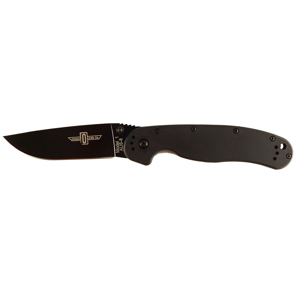 Складной нож Крыса, Ontario 8846 RAT 1 Black