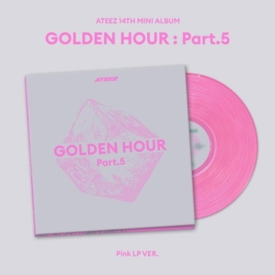 Альбом ATEEZ - GOLDEN HOUR : PART.5 14th Mini Album PINK LP Version