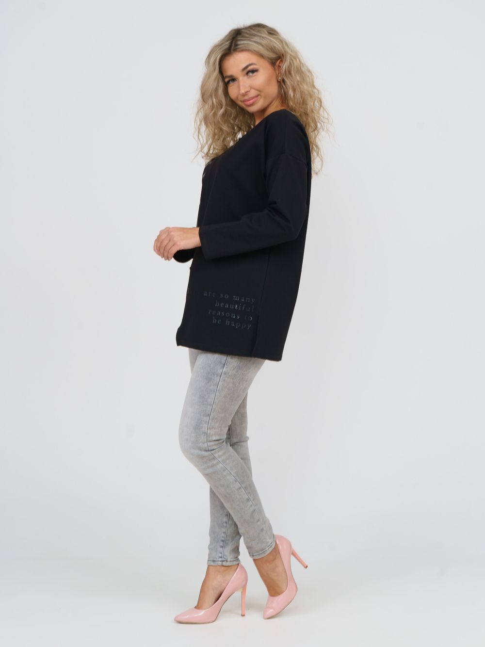 888 Туника  "Черный" SveTekst (Акция)