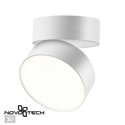358749 OVER NT21 411 белый Светильник накладной светодиодный IP20 LED 24W 4000K 2100Лм 100-265V PROMETA