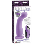 Насадка для страпон-трусиков Vibrating Dildo (Цвет: лавандовый)