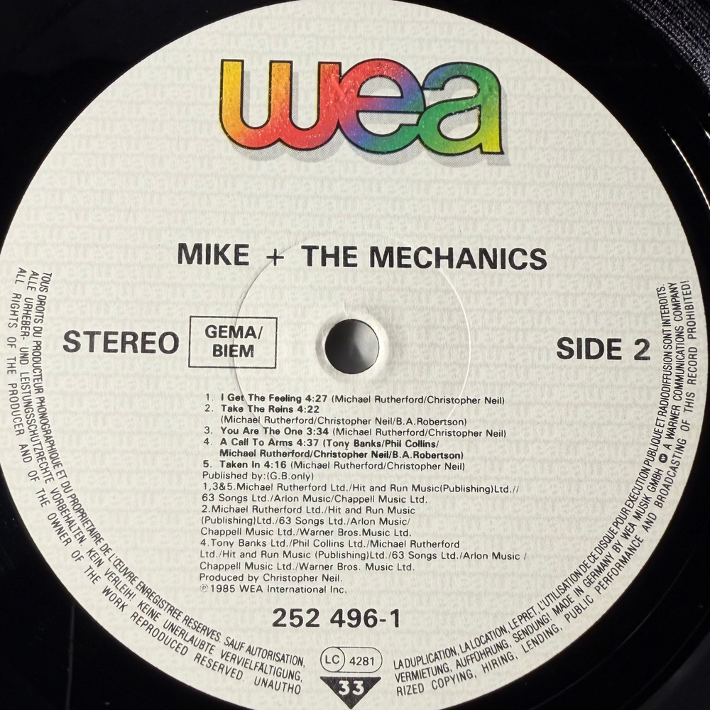 Mike + The Mechanics (Германия 1985г.)