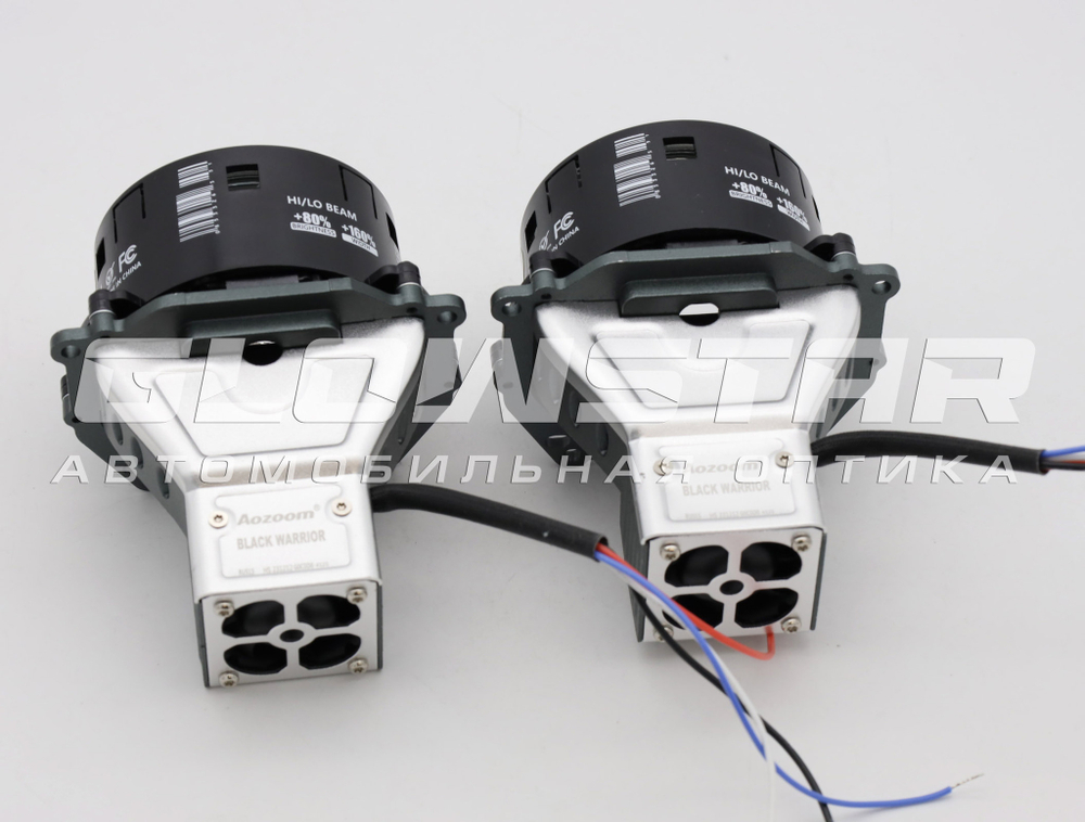 Билед модули Aozoom Black Warrior New 3.0 дюйма, 2 чипа, 5500K, 12V, 55W/65W, крепление 3R (комплект, 2шт)