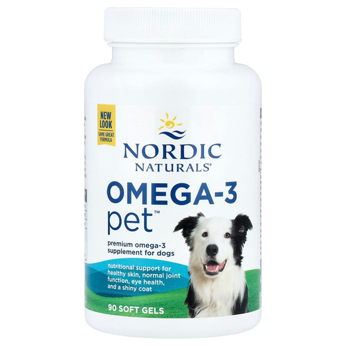 Nordic Naturals, Omega-3 Pet™, для собак, 90 капсул