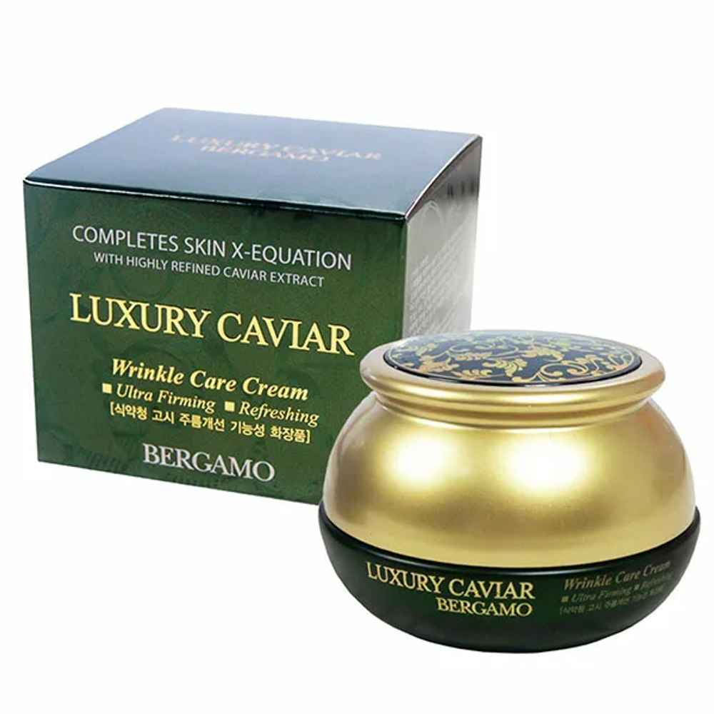 Bergamo Luxury Caviar Wrinkle Care Cream антивозрастной с экстрактом черной икры 50 г