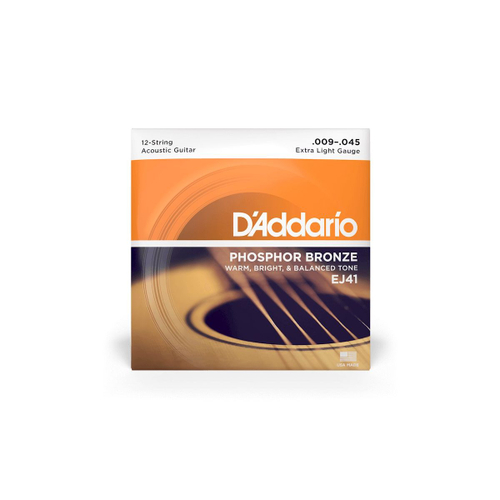 D`Addario EJ41 струны для 12-струнной акустической гитары