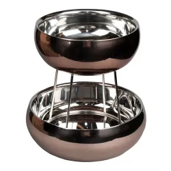 Этажерка 2 яруса d 24/20,8 см h26,4 для подачи Antique нерж. P.L. Proff Cuisine