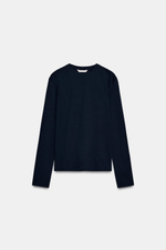 ФУТБОЛКА INTERLOCK С ДЛИННЫМИ РУКАВАМИ — ZARA
