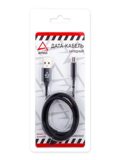 Дата-кабель зарядный Micro USB Черный ARNEZI A0605021
