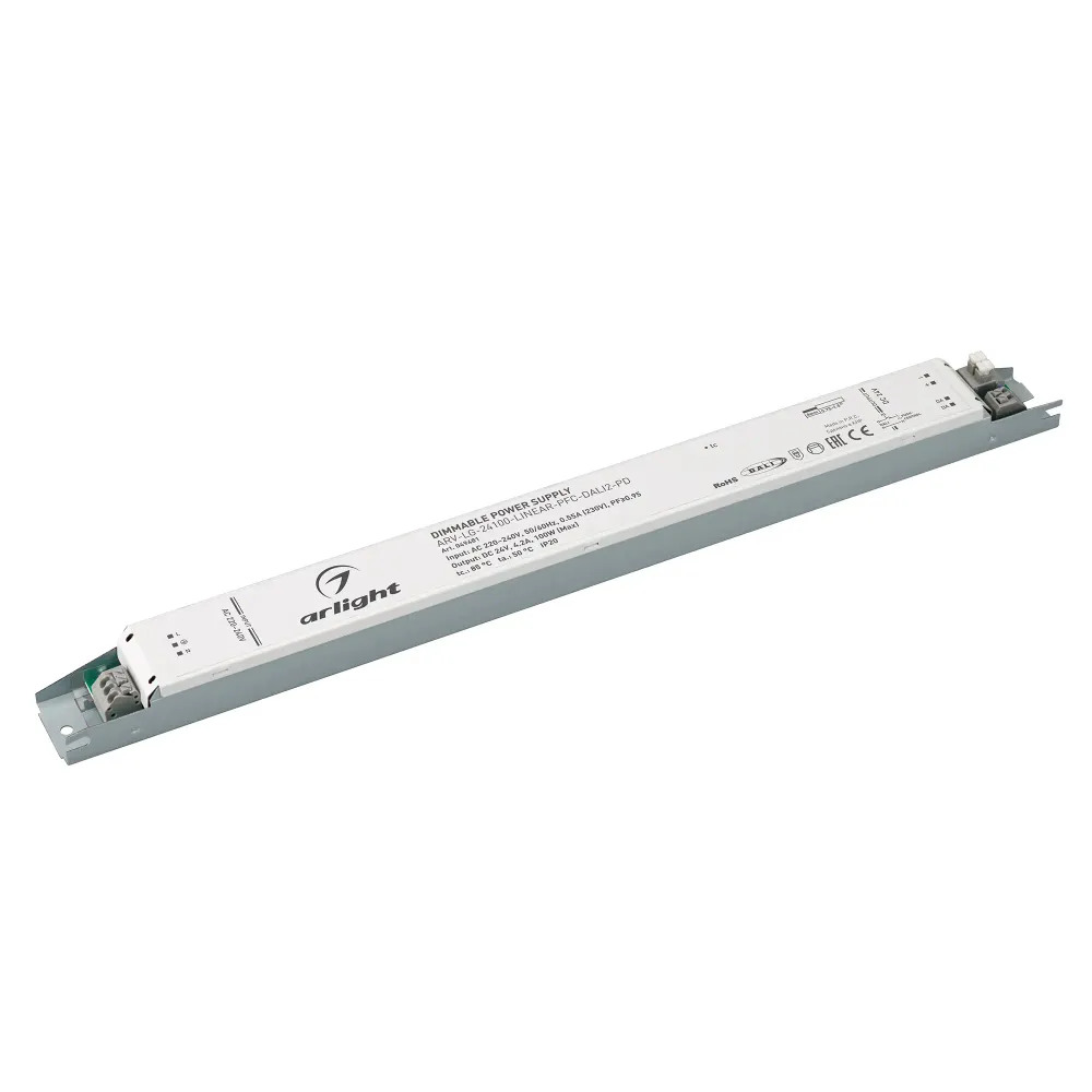 Блок питания ARV-LG-24100-LINEAR-PFC-DALI2-PD (24V, 4.2A, 100W) (Arlight, IP20 Металл, 5 лет) Блок питания ARV-LG-24100-LINEAR-PFC-DALI2-PD (24V, 4.2A, 100W) (Arlight, IP20 Металл, 5 лет)