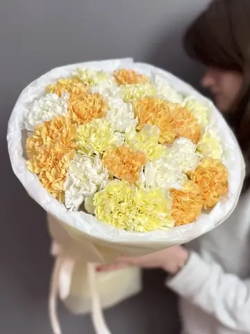 Букет из 25 диантусов mix