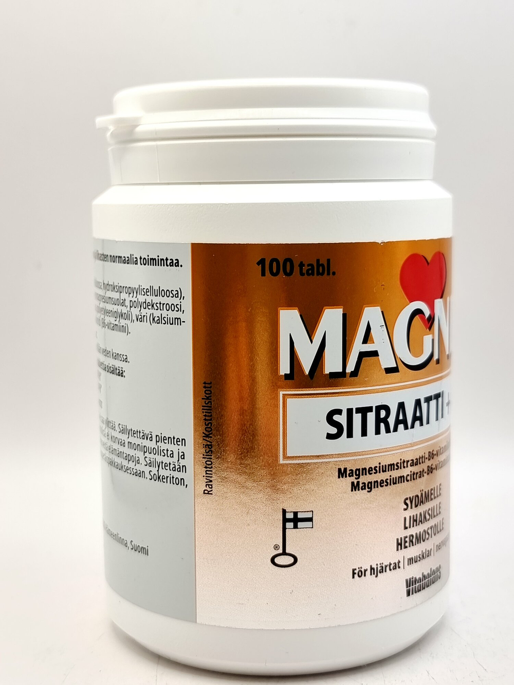 Magnex Sitraatti + B6, 100 таблеток,  цитрат магния 153 г (Из Финляндии)