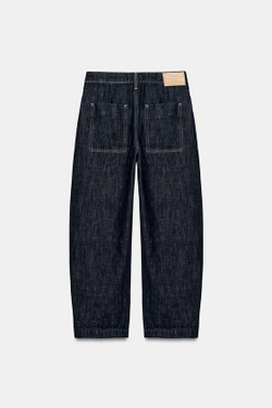 ZARA ДЖИНСЫ Z1975 TAPERED: ВЫСОКАЯ ПОСАДКА, СИНИЙ