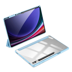 Чехол книжка синего цвета от Dux Ducis для Samsung Tab S10 Ultra, S9 Ultra и S8 Ultra, серия Toby Series Case, с функцией пробуждения и сна