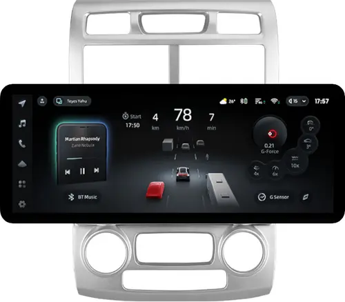 Магнитола для KIA Sportage 2 2004-2008 - Teyes CC4PRO монитор 12.3" 2K QLED + рамка 9, Android 13, Быстрейшая, Snapdragon 778G, ИИ, CarPlay, DSP, 4G SIM-слот