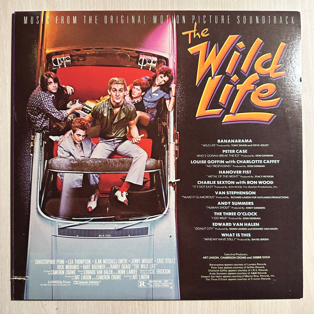 The Wild Life Music From The Original Motion Picture Soundtrack (США 1984г.)