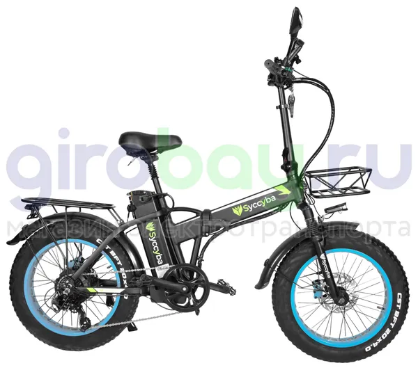 Электровелосипед Syccyba F10 Pro 2025 года (48V/15Ah) - Синий обод фото №9