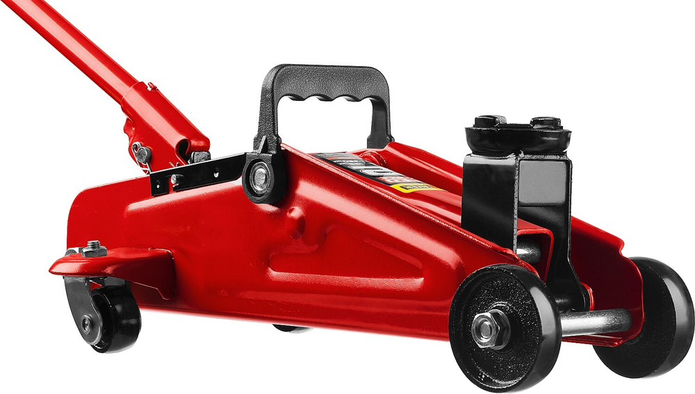 STAYER R-22 RED FORCE, в кейсе, 2 т, 125 - 320 мм, подкатной домкрат для легковых а/м, Professional (43152-2-K)