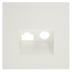 Накладка для розетки TV+RJ45 кат. 6, S70 (хлопок)
