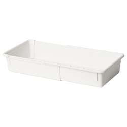 IKEA KACKLA  (ИКЕА КАКЛА)  -  Раздвижной контейнер - белый 25-38х19 см