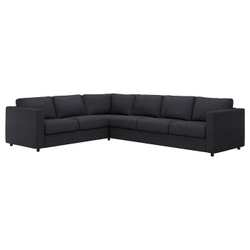 IKEA VIMLE  (ИКЕА ВИМЛЕ)  -  Чехол углового дивана 5-местного - Хилларед антрацит