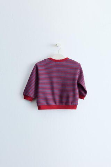 ZARA TIMELESS — ТОЛСТОВКА В ПОЛОСКУ, КРАСНЫЙ