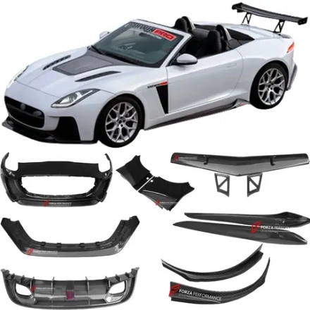 Широкий карбоновый обвес IMP Performance для Jaguar F-Type X152 2014-2017 Ягуар