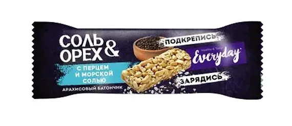 EVERYDAY. 40 qr. Baton. Yerfıstığı, duz, qoz, istiot və dəniz duzu ilə 1x(3x9)