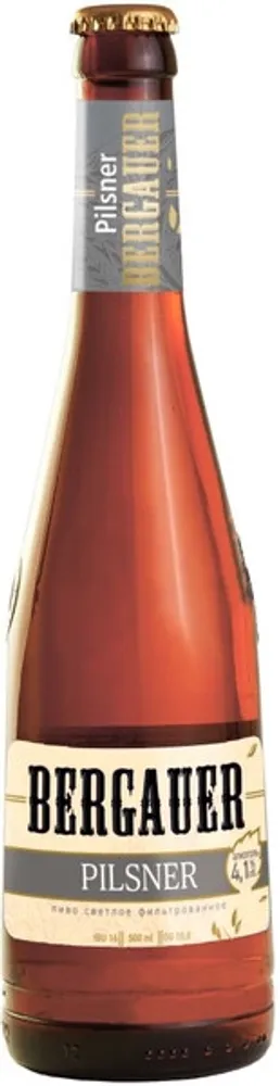 Пиво Демидовские пивоварни Бергауэр Пилснер / Demidov Brewery Bergauer Pilsner 0.5 - стекло