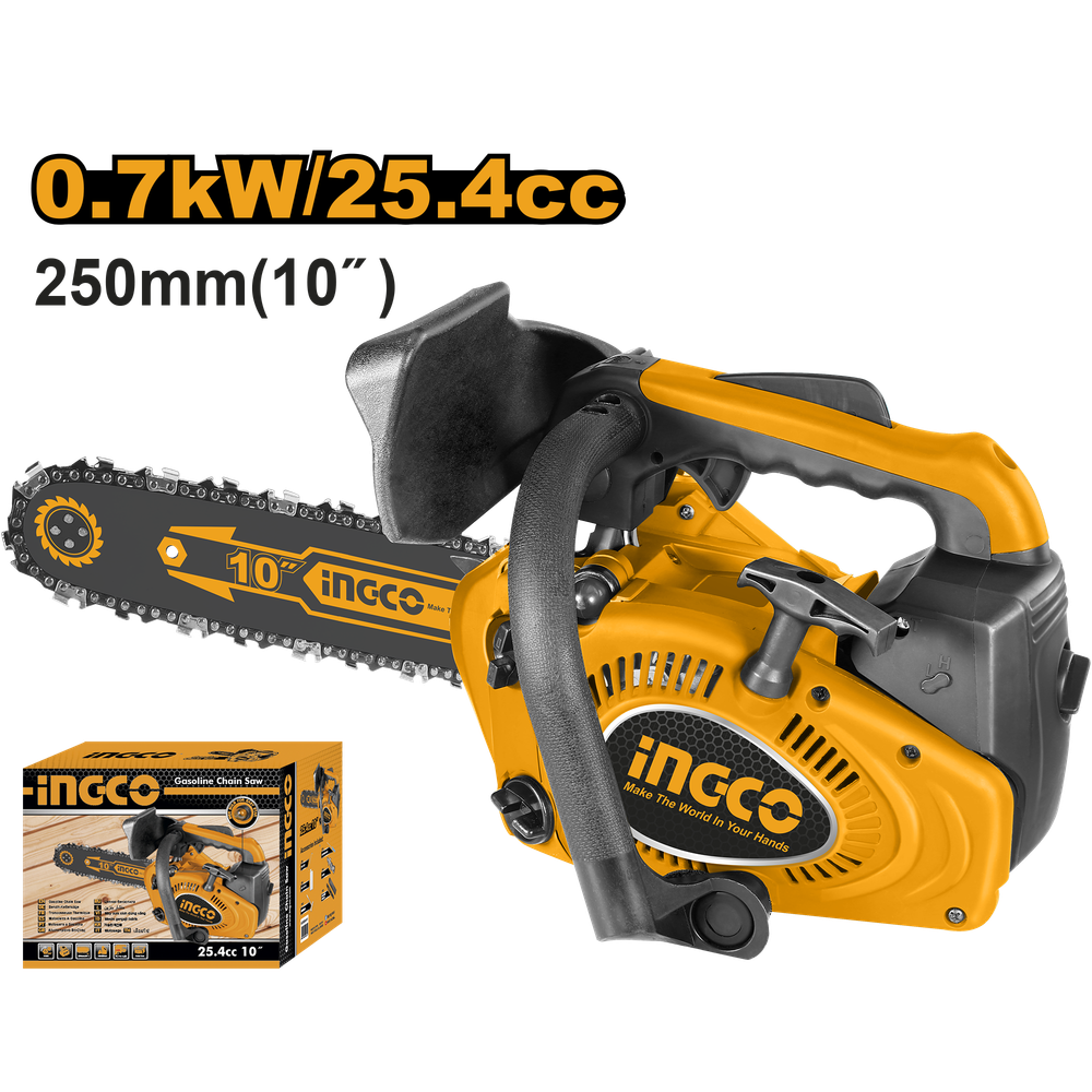 Бензопила цепная INGCO GCS5261011 0,7 кВт (1 л.с.) 10" Бензопила цепная INGCO GCS5261011 0,7 кВт (1 л.с.) 10"