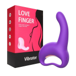 Фиолетовый вибратор 19,3см для G-стимуляции I-Moon Love Finger MY-1901 Purple