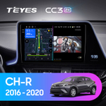 Teyes CC3 2K 9"для Toyota C-HR 2016-2020