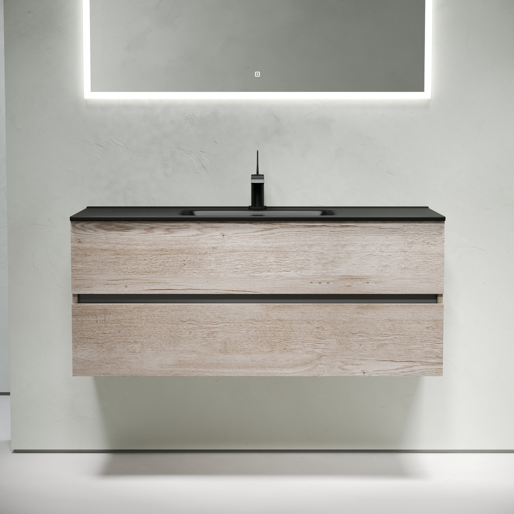 Тумба подвесная под раковину Sancos Urban, дуб галифакс натуральный 1190х450х550, арт. UR120-1EG