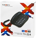 Телефонный аппарат для слабослышащих и слабовидящих teXet TX-214